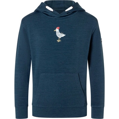 super. natural Детски вълнен пуловер super. natural Kid's Johnny Hoodie - Blueberry / Various - размер 104 (EU) (704-5803-0111)