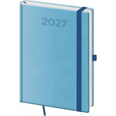 Helma 365 Print Pop A5 denní 2027 světle modrý