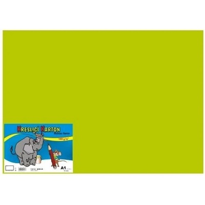 Kreslicí karton A1/180g/10lis světle zelená