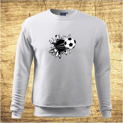 Futbal mikina Bílá