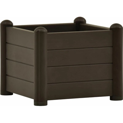 STEFANPLAST Kvetináč, vyvýšený záhon ITALIA 43x43x35cm moka