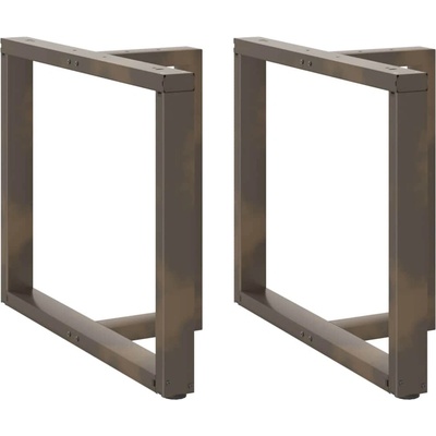 Omaxi 317285 Nohy k jídelnímu stolu ve tvaru T 2 ks černé 100 x 35 x 72-73 cm ocel