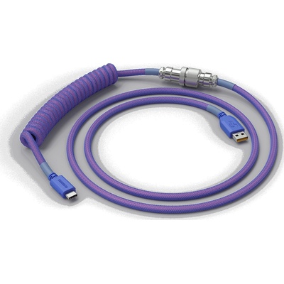 Glorious Аксесоар за клавиатура Glorious Nebula USB-C навит кабел лилав GLO-CBL-COIL-NEBULA (GLO-CBL-COIL-NEBULA)