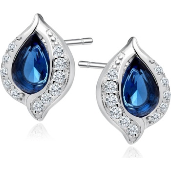 Olivie strieborné náušnice Luna ZAFÍR 7322