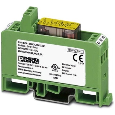 PHOENIX CONTACT PHOENIX Relé PSR-SCF- 24UC/URM/2X21 2981363