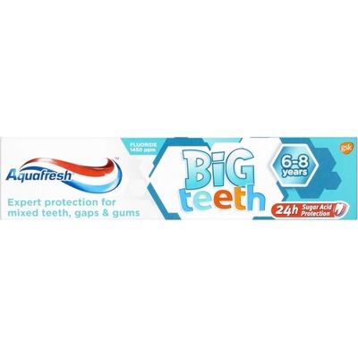 Aquafresh Детска паста за зъби Aquafresh Big teeth 6+ (AQBITEE)