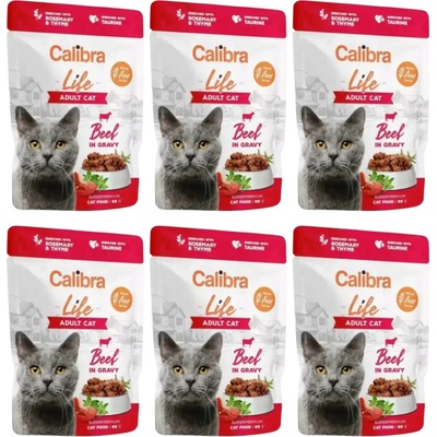 Calibra Life Adult Beef gravy 6 x 85 g