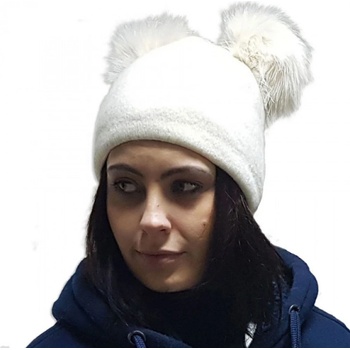 Ovčí Věci čepice vlněná B054 bílá