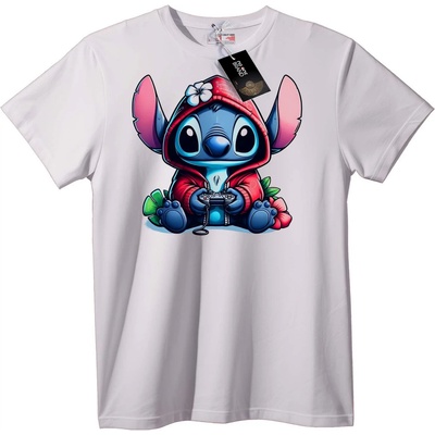 NOONEBRAND Тениска Stitch Гейминг Худи - 2XL, White