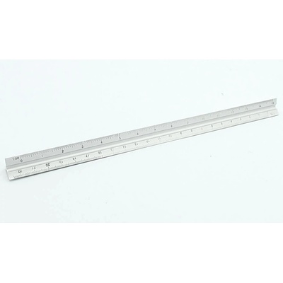 DLStore Trojhranné pravítko z hliníkovej zliatiny 30 cm