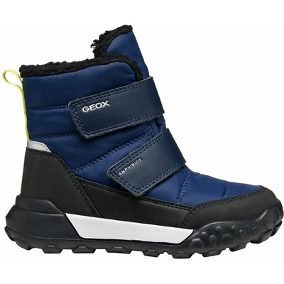 Geox J TREKKYUP B ABX F tmavo modrá čierna biela oranžová