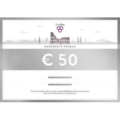 Darčekovy poukaz 50 €