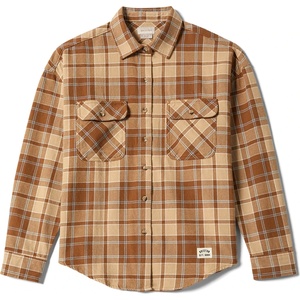 Brixton Дамска риза с копчета Brixton Women's Bowery Vintage L/S Overshirt Shirt - Washed Copper - размер XL (133-1317-0215)