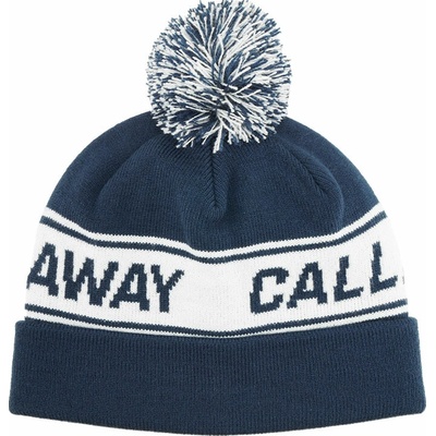 Callaway Vintage Pom Pom Beanie 26 zimní čepice bílo-modrá