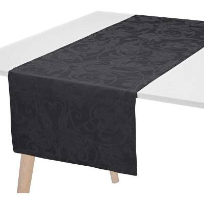 Le Jacquard Francais Tivoli Běhoun tmavý onyx 50x320cm