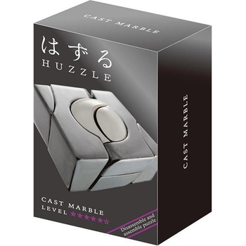 Hanayama Метален логически пъзел Hanayama - Cast Puzzle Marble Huzzle (515090)