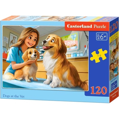 Castorland - Puzzle Dogs at the Vet - 120 piese