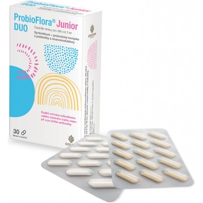 ProbioFlora Junior Duo probiotika pro děti 10 kmenů 30 tobolek