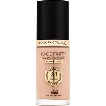 Max Factor Facefinity All Day Flawless SPF20 tekutý make-up s uv ochranou C50 Natural Rose 30 ml
