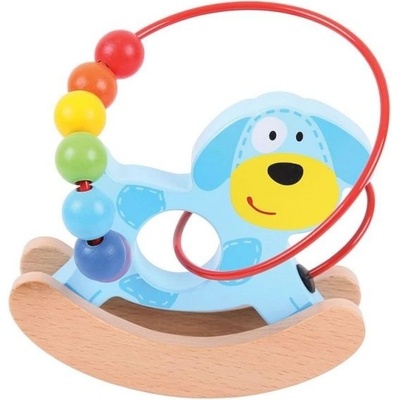 Bigjigs Toys - Дървен костер - Люлеещо се кученце