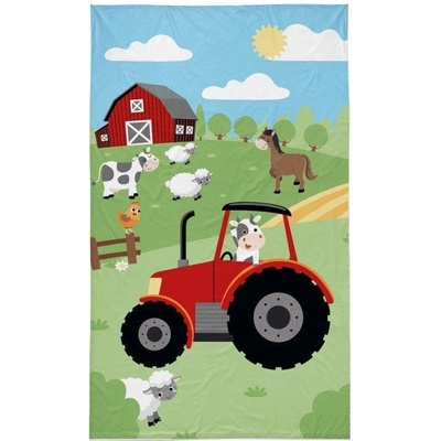 Detexpol Detský uterák Farma červená 50x30 cm