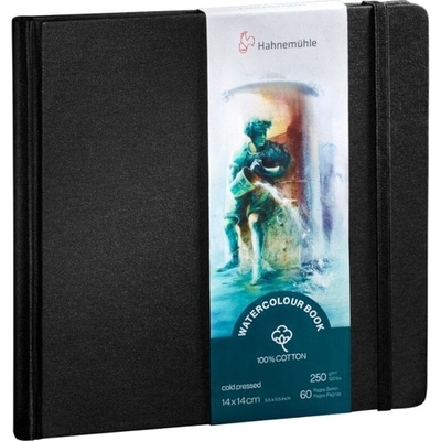 Hahnemühle Watercolor 100% Cotton Скицник 60 14 x 14 cm 250 g Black (17.1957)