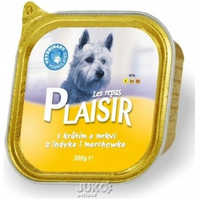 Plaisir Adult Dog krůtí a zelenina 300 g