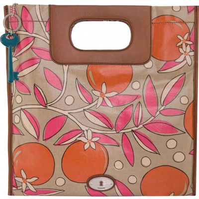 Fossil Wmns Shoulderbag Key-Per Pink-Floral mix