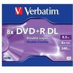 Verbatim DVD+R Dual Layer, двуслоен, 8.5 GB, 8x, AZO покритие, office1_2065260010