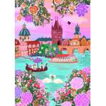 Pieces & Peace - Puzzle Prague, Czech Republic - 500 piese
