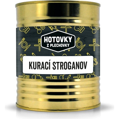 Hotovky z plechovky Kurací stroganov 0,8 kg