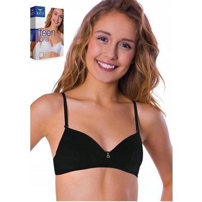 Teen bra dětská jednobarevná podprsenka černá