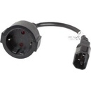 LANBERG CA-C14E-10CC-0018-BK Lanberg extension power cable IEC 320 C14->SCHUKO(F) CA-C14E-10CC-0018-BK