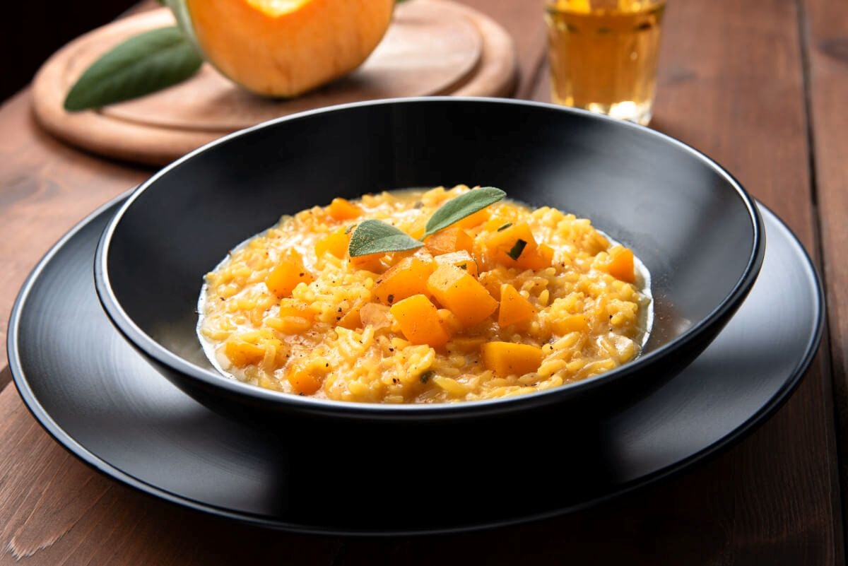 Risotto cu dovleac și brânză, gata preparat