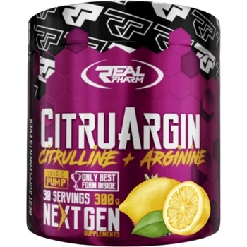 REAL PHARM CitruArgin | L-Citrulline & AAKG Powder [300 грама] Череша