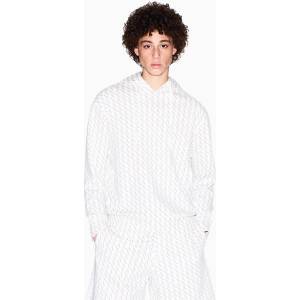 Giorgio Armani Суичър Armani Exchange Logo Hoodie - Ash/White F0017