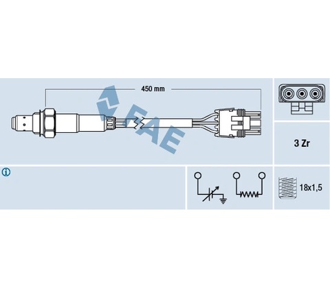 Lambda sonda FAE 77117