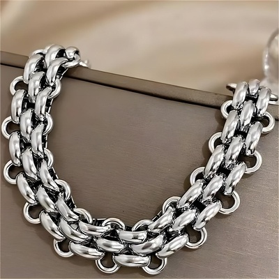 HARAHU Дамски гривна es-38455 - Сребърна / 18, 5см / 11мм kp38455 (es-38455)