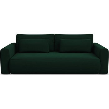 makamii Зелен кадифен разтегателен диван с място за съхранение 238 cm Kapua - Makamii (KAPUA_3SF_3_P1_C24)