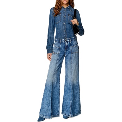 Diesel džínsy d-Akii trousers modrá