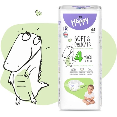 Bella Happy Soft & Delicate BigPack 4 - 8-14 kg 62 ks