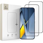 Tech-Protect 2 x Стъклен протектор за дисплей на Xiaomi Poco F8 Ultra от Tech-Protect Glass Fit+ - Black (5906302352661)