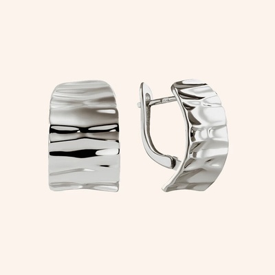 SilveAmo Strieborné náušnice Odraz CK2064