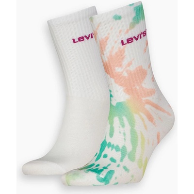 Levi's ponožky Short Cut Summer Print Socks 37157-1096 Biela
