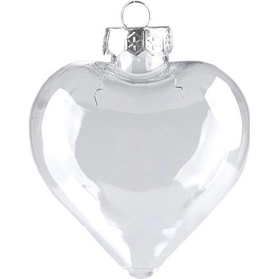 Prima-obchod Baňka k dozdobení barva 1 transparent srdce