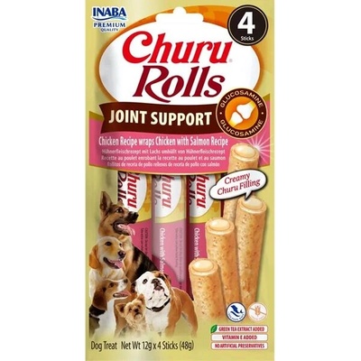Churu Rolls Joint Support dog snack Chicken & Salmon 4 x 12 g