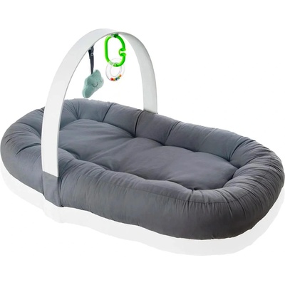 BabyJem Бебешко гнездо с играчки BabyJem - Антрацид (110.04.878.0002)