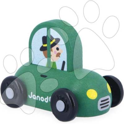 Janod Cross roads auto na tlačení zelené J05933
