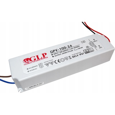 Napájecí zdroj GLP LED hermetický GPV-100-24 24V 4,2A 100W