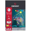 Farebné papiere Canson farebný výkres A4 mix 10 farieb 160g/m2